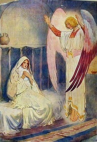angel visiting mary